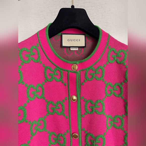Gucci GG crew neck cardigan sweater - Picture 4 of 9